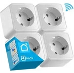 Echos Smart WLAN Steckdose 4er Pack | 16 A Ausgangsleistung | App-gesteuert 