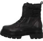 NEU Tamaris Damen Stiefeletten in BLACK UNI 0 aus LEATHER - Schwarz - 41