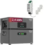 XORO SOLAR ATLAS-D 2.4 kWh Stromspeicher mit Shelly Pro 3 EM, modular bis 12 kWh -