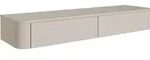 Selsey Luvio Slim &ndash; TV-Board h&auml;ngend, Kaschmirgrau, 140 cm - Taupe