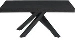 Klappbarer 6- bis 10-Sitzer Esstisch aus MDF und Metall - Schwarz - CATONAV -...