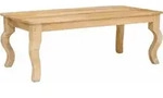 vidaXL Couchtisch Braun 110 x 55 x 40 cm Massivholz Mango - Beige