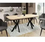 Ausziehbarer Esstisch im Modern-Stil - Rechteckiger Tisch mit Schwarzen...