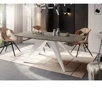 Ausziehbarer Esstisch im Loft-Stil - Industrieller Tisch mit Wei&szlig;en...