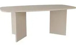 Selsey Piano &ndash; Esstisch rechteckig mit abgerundeten Ecken, 190 cm, Kaschmirgrau -