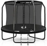 Thunder Gartentrampolin Elite 244cm 8 ft Innennetz 150 kg Schwarz - Schwarz