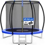 MONZANA&reg; Trampolin &Oslash; 244 cm Rheinland GS Zertifiziert Komplettset inkl.