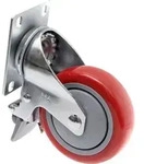 TOOLCRAFT TO-5137956 Lenkrolle 100 mm mit Feststellbremse und Anschraubplatte