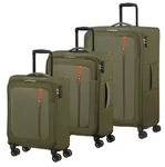 American Tourister Trolley Nitestream 3 PC Set A Olive / Orange olivgr&uuml;n 77cm -
