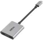 XREAL X7007, USB 2.0 Type-C, USB Typ-C, 120 Hz, Grau, Aluminium - Grau