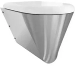 KWC AR T-WC, CAMPUS, Edelstahl, wandh&auml;ngend, 360x409x500 mm, wei&szlig;er Sitz