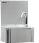 Mahlzeit Edelstahl Handwaschbecken mit Kniebet&auml;tigung und Seifenspender