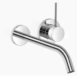 Dornb WT-Wand-Einhandbatt. META SLIM o Ablaufgarnitur Ausladung 250mm chrom