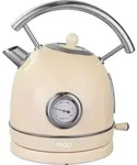 MOA Retro Wasserkocher Creme - Elektrisch - Edelstahl - EK4TC - Creme