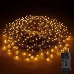 BURI LED Cluster Lichterkette 11,5 m warmwei&szlig; 1152 LEDs | Weihnachtsbeleuchtung