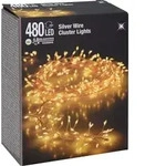 1.03 Silver Wire CLUSTER Lights - 480 LED / 4,8m