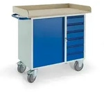 Rollcart Werkstattwagen blau 6 Schubladen