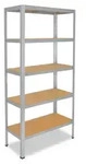 shelfplaza HOME 200x80x60 cm Schwerlastregal in verzinkt mit 5 B&ouml;den und 175 kg