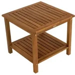 DEGAMO Beistelltisch Gartentisch Holztisch ST. VINCENT 50x50x45cm, Akazie Holz...
