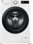 LG D4R3009NSWB, Frontlader, Freistehend, Wei&szlig;, Links, Schwarz, Tasten, Drehregler,