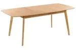 BELIANI Esstisch Helle Eiche MDF-Platte 150 x 90 cm Ausziehbar 190 x 90 cm...