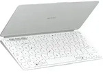 Logitech Keys-To-Go 2, QWERTZ, Schweiz, Scherenschalter, 1,8 cm, 1 mm, Wei&szlig; - Wei&szlig;