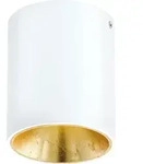 EGLO LED Deckenleuchte Polasso, Deckenlampe aus Metall in Wei&szlig; und Gold,