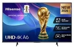 Hisense 43 '' A6S | UHD Smart TV 4K 60 Hz, 109,2 cm (43"), 3840 x 2160 Pixel, DLED,