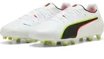 Puma KING 20 ULTIMATE FG/AG - PUMA White-Glowing Red-Yellow Alert, Gr&ouml;&szlig;e:9.5 -