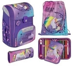 Scooli EasyStart Schulranzen-Set 5-teilig Unicorn Academy violett - Violett/Lila