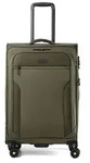 d&n Travel Line 9704 4 Rollen Trolley M 68 cm mit Dehnfalte - Gr&uuml;n