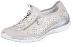 Rieker Schn&uuml;rhalbschuhe in gold/silber/bronce, Gr. 36 - Wei&szlig;/Silber - 36