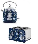 Laura Ashley Fr&uuml;hst&uuml;cks-Set &ndash; Dome-Wasserkocher 1,7 l & 4-Schlitz-Toaster &ndash;