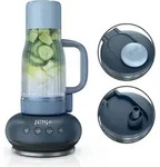Ninja DB351EUCY BlendBoss To-Go-Becher-Mixer - Cyberspace, Farbe:Grau - Grau