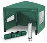 VOUNOT&reg; Pavillon 3x3m mit 4 Seitenteilen & 4 Sands&auml;cke, Pop Up Faltpavillon,