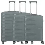 Pacific - 4-Rollen-Trolley Set 3tlg. (blue) - Grau