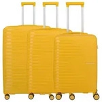 Pacific - 4-Rollen-Trolley Set 3tlg. (blue) - Gelb
