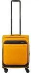 Franky Koffer Gr. S Reisegep&auml;ck T27-B Spinner 55er mit Dehnfalte darkyellow/black -