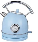 MOA Retro Wasserkocher - Pastellblau - Elektrisch - Edelstahl - EK4TBL - Blau