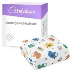 Gewichtsdecke f&uuml;r Kinder aus 100% Baumwolle, Edition "Elefant" - 2,5 KG /...