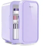 YASHE Mini-K&uuml;hlschrank MFA-6L-H, 6 L, Lila, K&uuml;hlen/Warmhalten - Lila