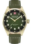 SWISS MILITARY HANOWA Herrenuhr Quarzuhr dunkelgr&uuml;n onesize Herren 42...