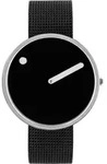 Picto 43370-1020 Matt black 40mm 5ATM - Silber