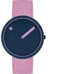 Picto R44025-R010 Deep Blue and Pink Reef Uni 40mm 5ATM - Blau