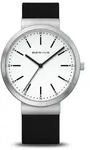 Bering Damen Uhr Armbanduhr Classic - 10141-404 Silikon - Schwarz