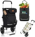 Sekey 3in1 Einkaufstrolley Klappbar Einkaufswagen mit K&uuml;hlfach, Spanngurt und