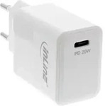 InLine USB PD Netzteil Ladeger&auml;t Single USB-C, Power Delivery, 20W, wei&szlig;, Drinnen,