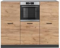 K&uuml;chenblock Vicco R-Line Goldkraft Eiche/Anthrazit 180 cm ohne Arbeitsplatte, Model