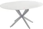 Esstisch Vicco Loyd Wei&szlig;/Grau 120 x 76.5 cm ausziehbar, Model 51778 -...