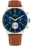 Tommy Hilfiger Herrenuhr Tyson Chronograph Datumsanzeige Blau 1710703 - Blau